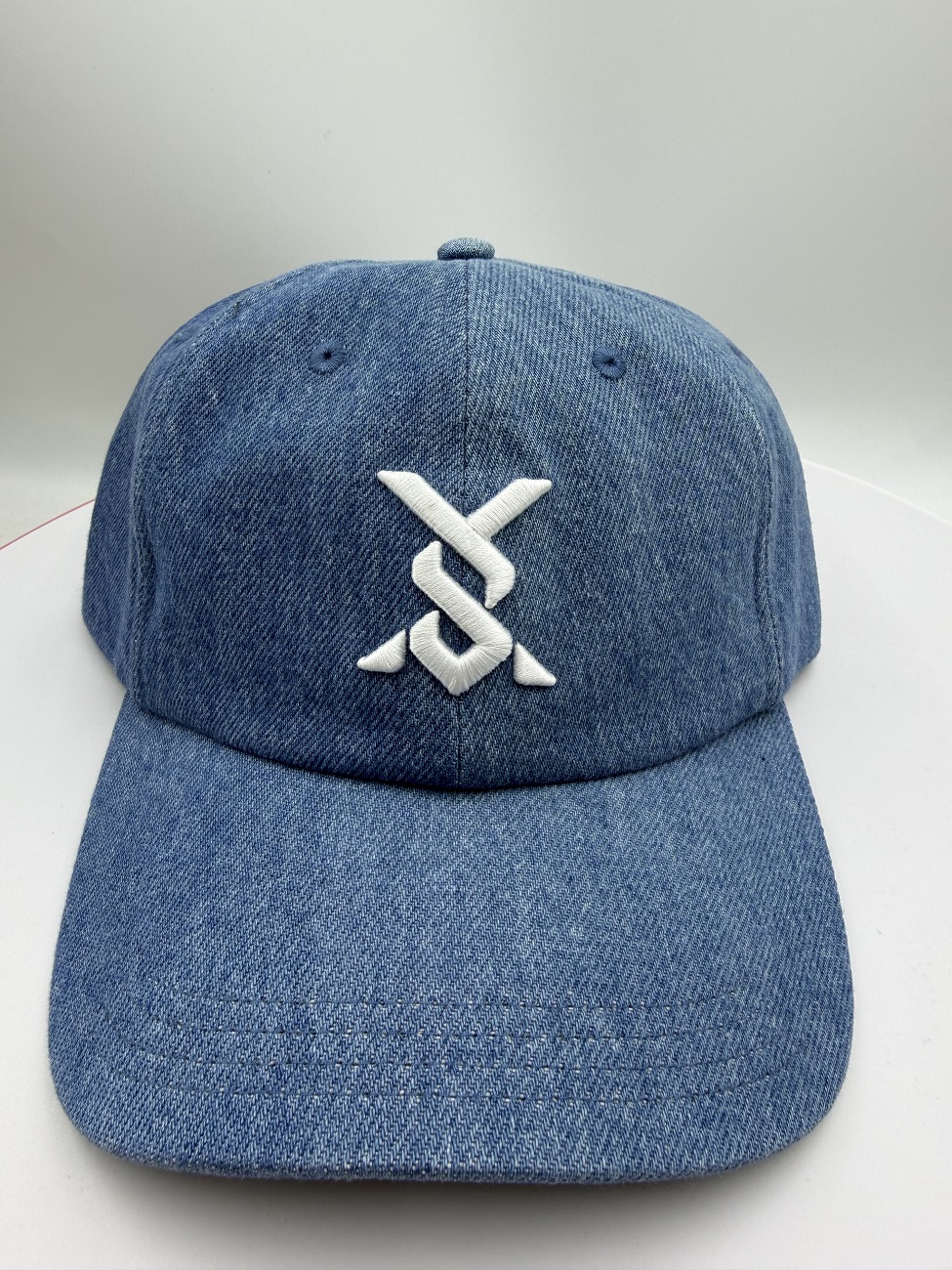 Vintage Wash Denim 6-Panel Cap