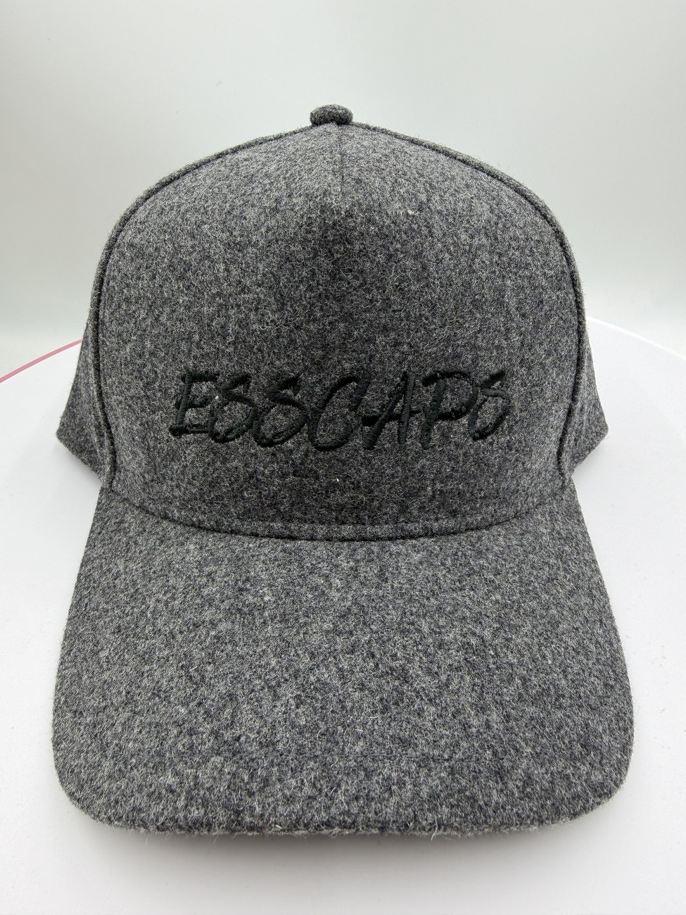 Premium Melton Wool Blend 6-Panel Cap | Custom 3D Script Embroidery
