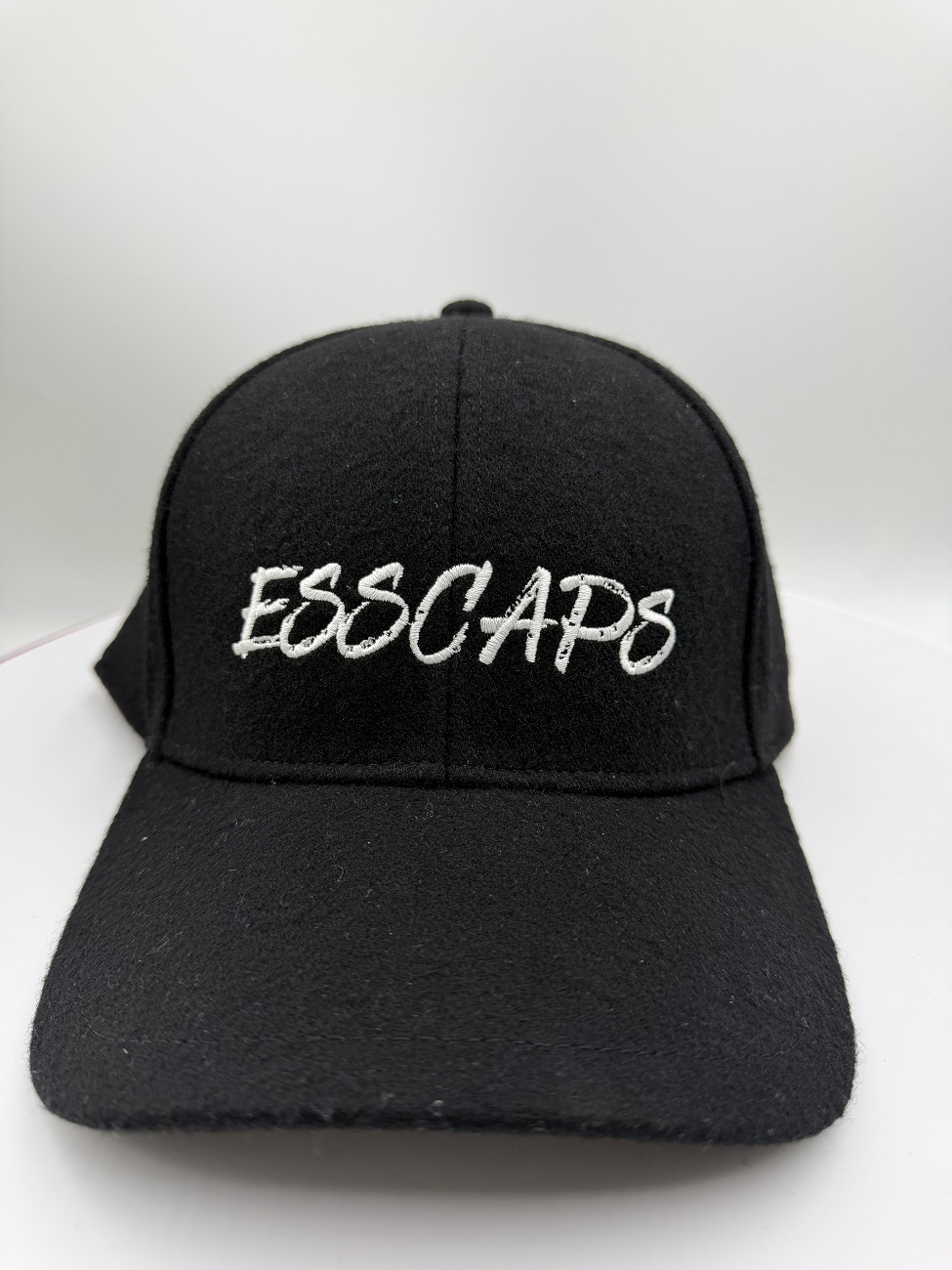 Premium Melton Wool Blend 6-Panel Cap | Custom 3D Script Embroidery