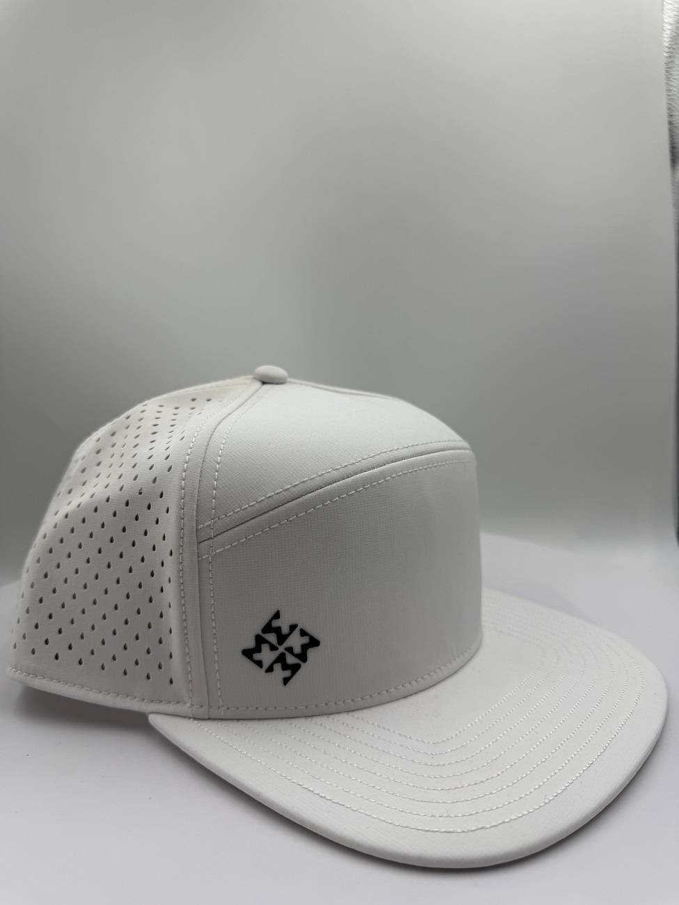 Performance Laser-Cut 7-Panel Camp Cap | Tech-Wear Ventilated Hat