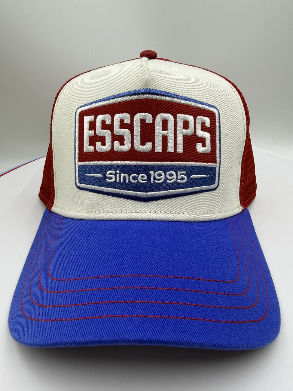 Classic Americana Tricolor Foam Trucker | Custom Heritage Patch Design
