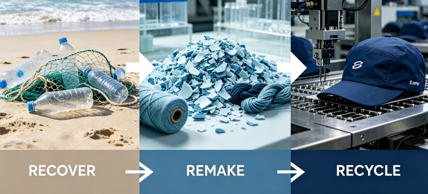 Turning the Tide: The Technical Sourcing Blueprint for Custom Ocean Plastic Performance Caps Turning the Tide: The Technical Sourcing Blueprint for Custom Ocean Plastic Performance Caps