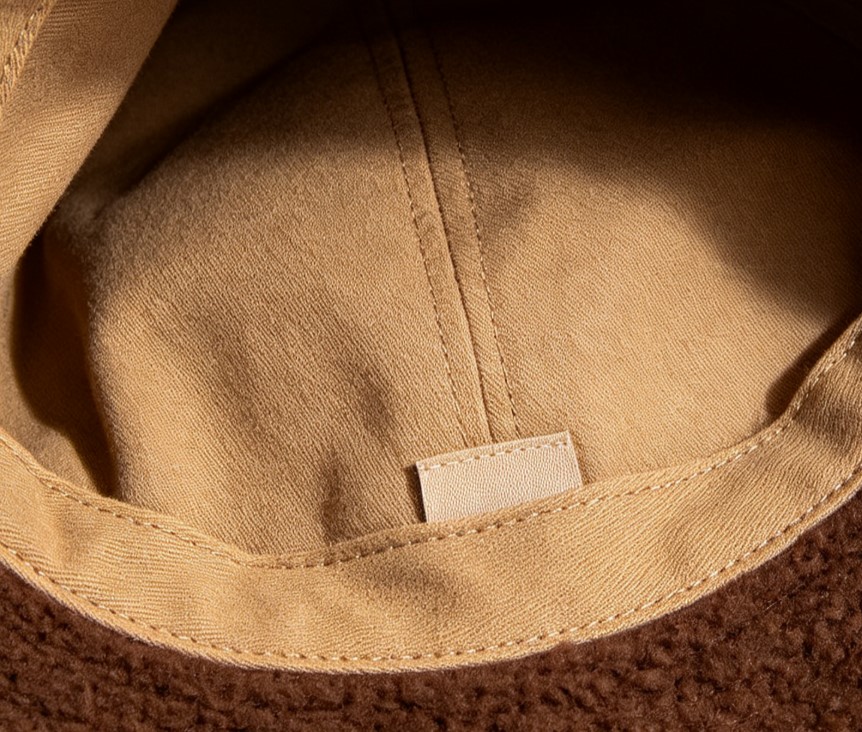 Custom heavyweight sherpa bucket hat OEM winter headwear manufacturing Custom heavyweight sherpa bucket hat OEM winter headwear manufacturing