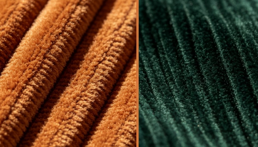 Custom wide wale corduroy 6 panel hat OEM manufacturing