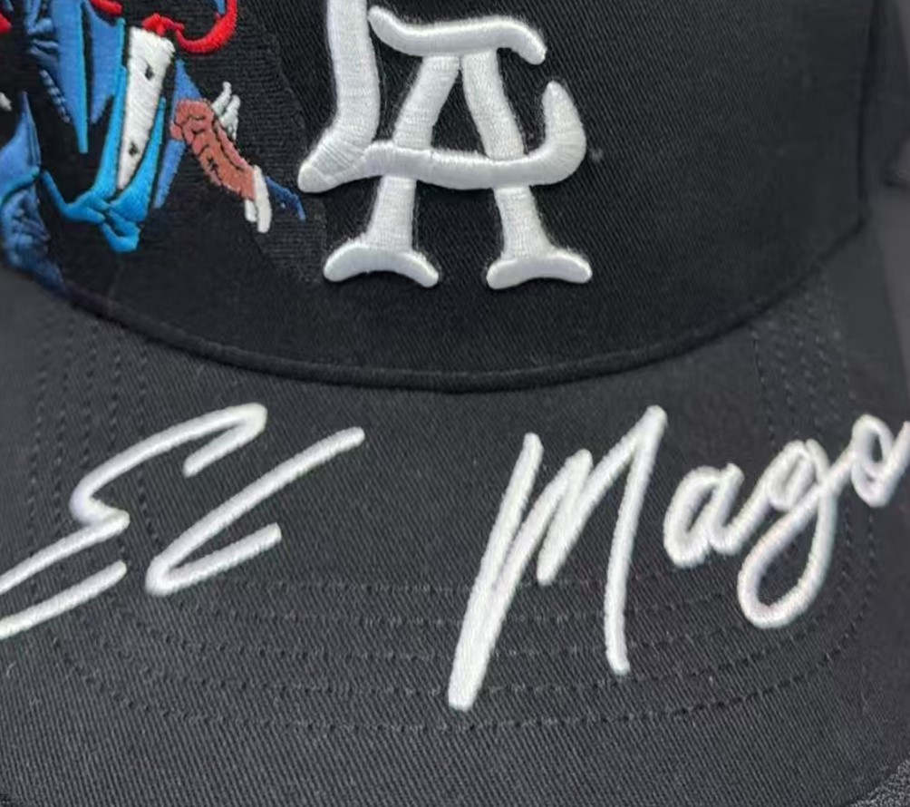 Custom Dandy style A frame snapback cap with 3D puff embroidery and rhinestones OEM Custom Dandy style A frame snapback cap with 3D puff embroidery and rhinestones OEM