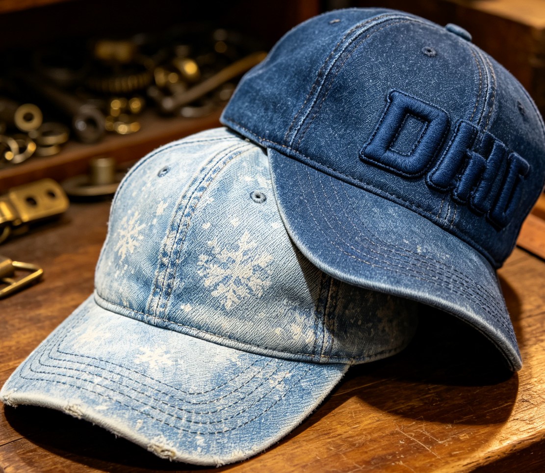 Custom Denim Hat Manufacturer: Washed & Distressed Caps OEM