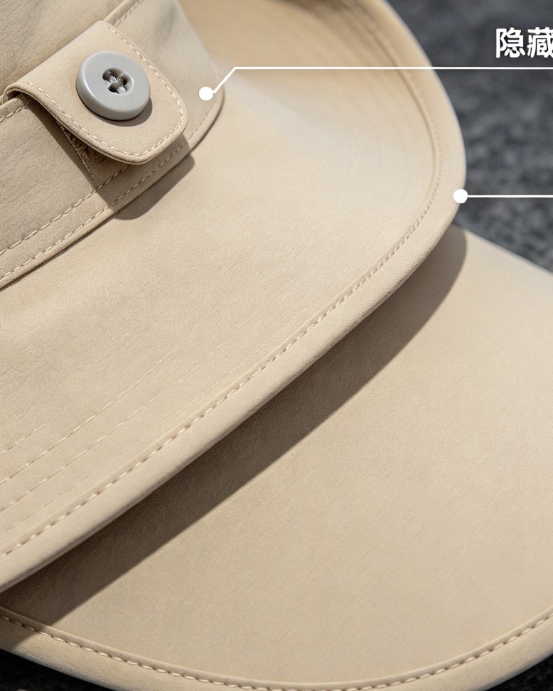 Custom sun shield fishing hat manufacturer wholesale neck flap safari caps OEM factory